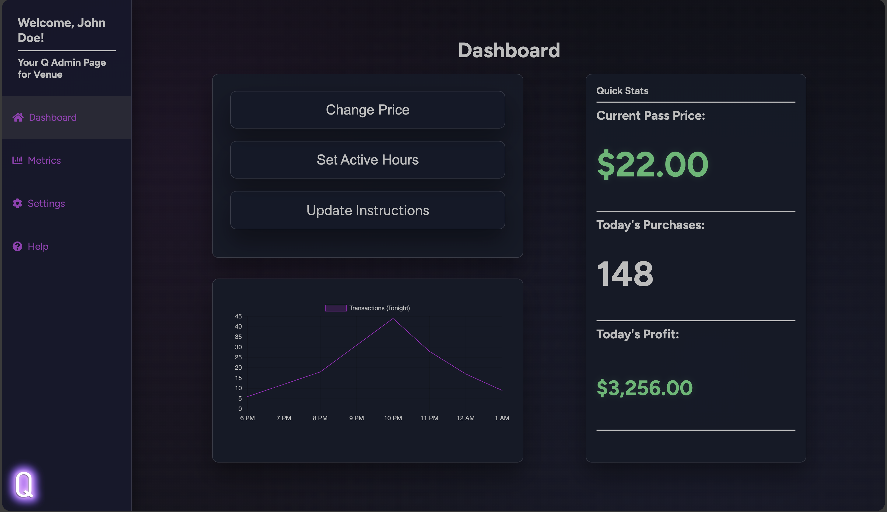 Admin Dashboard Preview